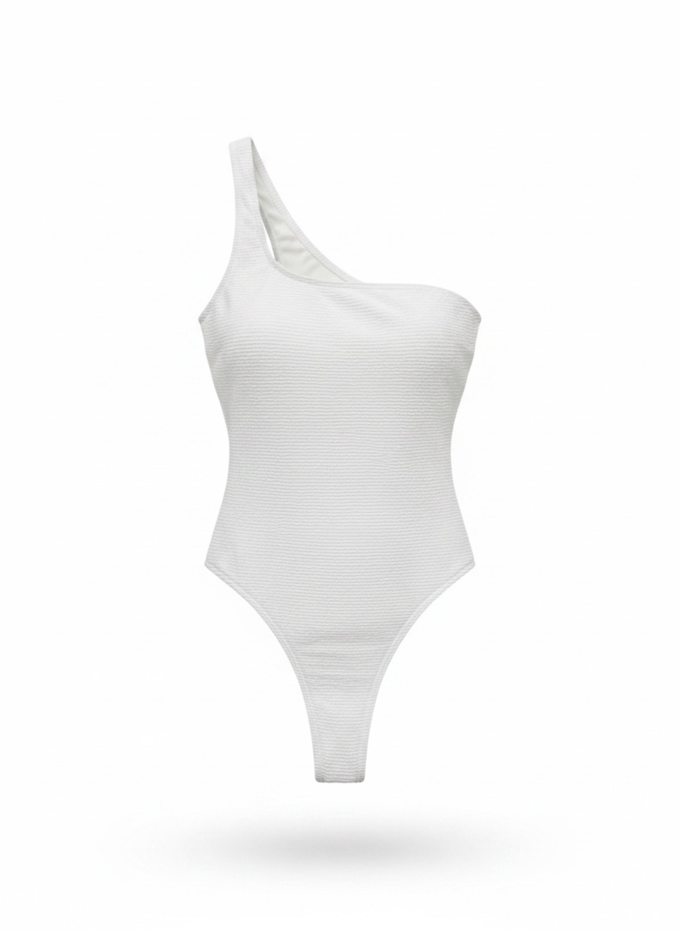Rumer Cassidy Bandeau One-Shoulder Swimsuit